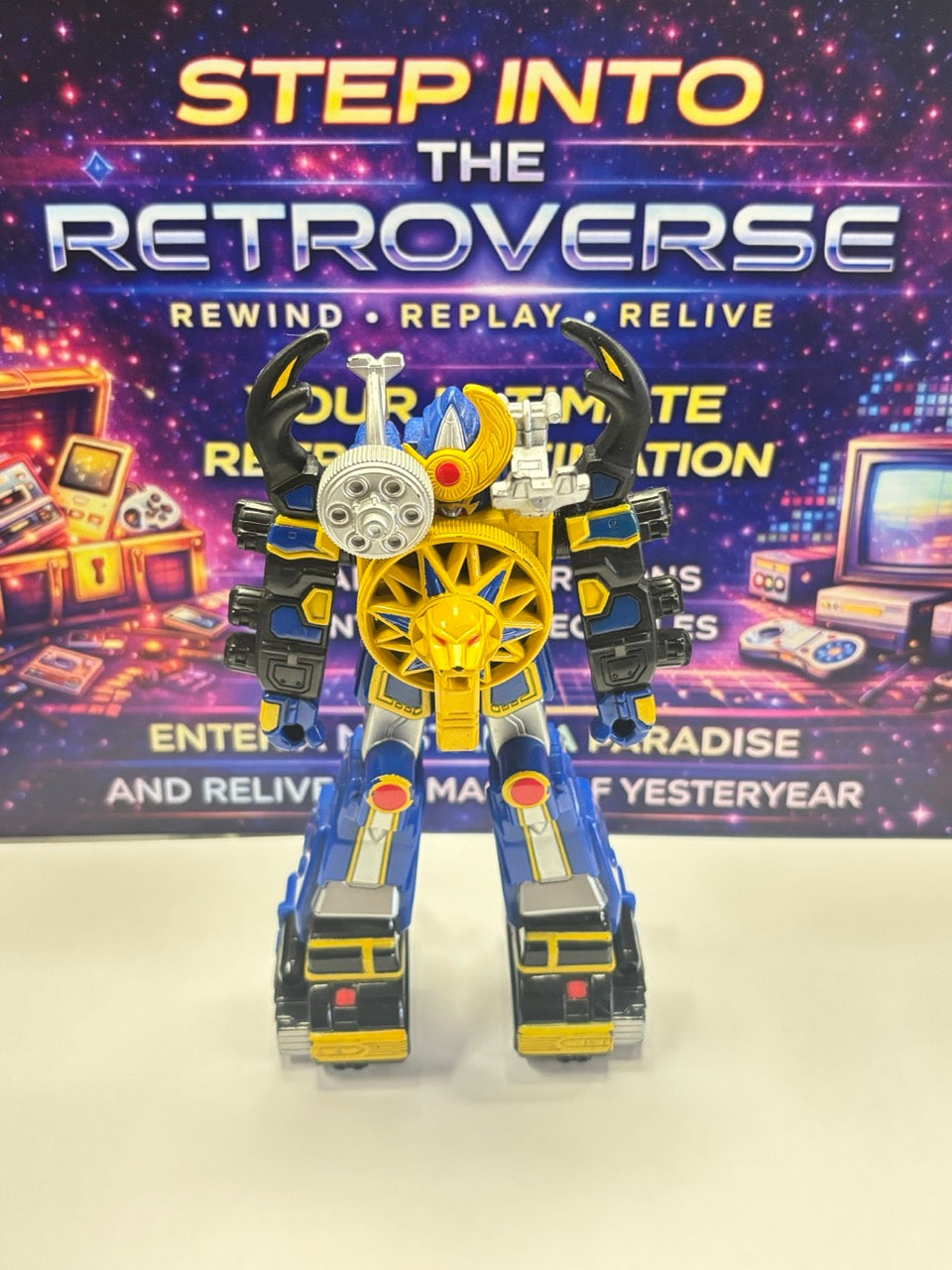 Power Rangers Ninja Storm Thunder Megazord 2002 | Vintage Action Figure | The RetroVerse UK