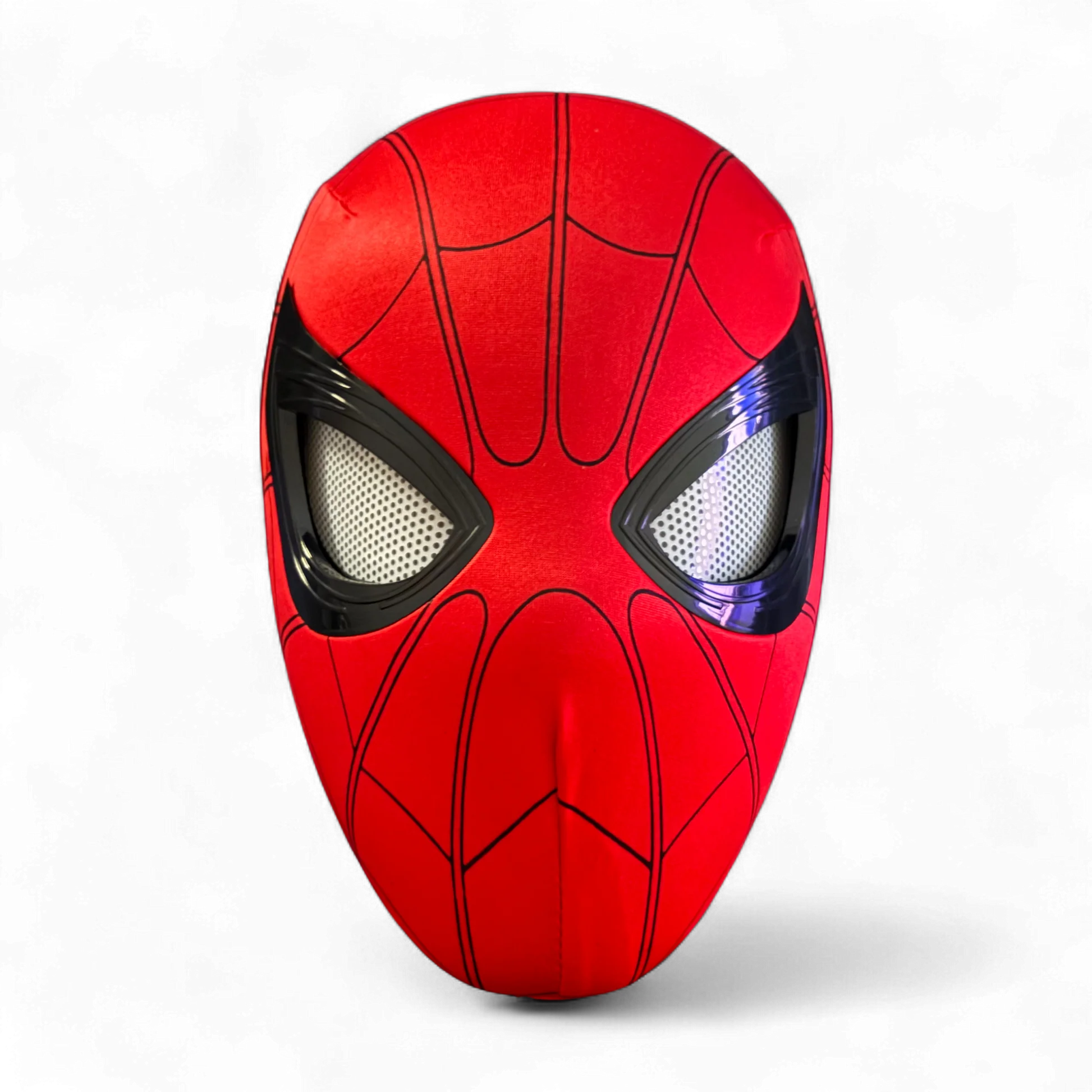 Spider-Man Auto-Blinking Mask | Moving Lens Chin Mechanism (Red & Symbiote)