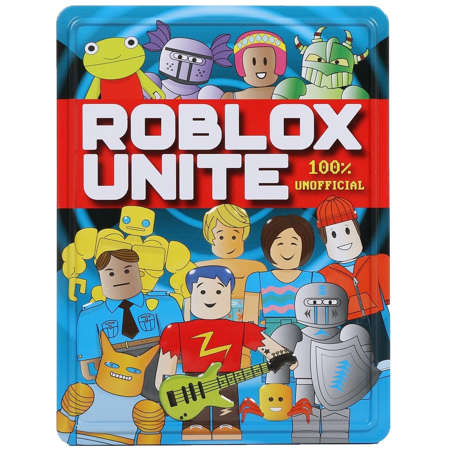 Roblox Unite 100% Unofficial Collector’s Edition Tin - Large Metal Storage Case with Character Graphics