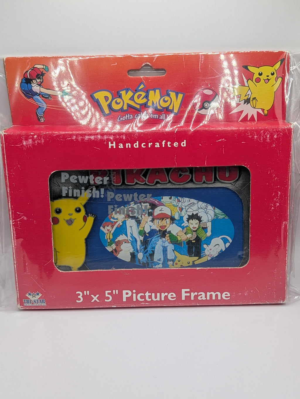 Vintage 1999 Pokémon Pewter Picture Frame – Official Nintendo Merchandise – New In Box