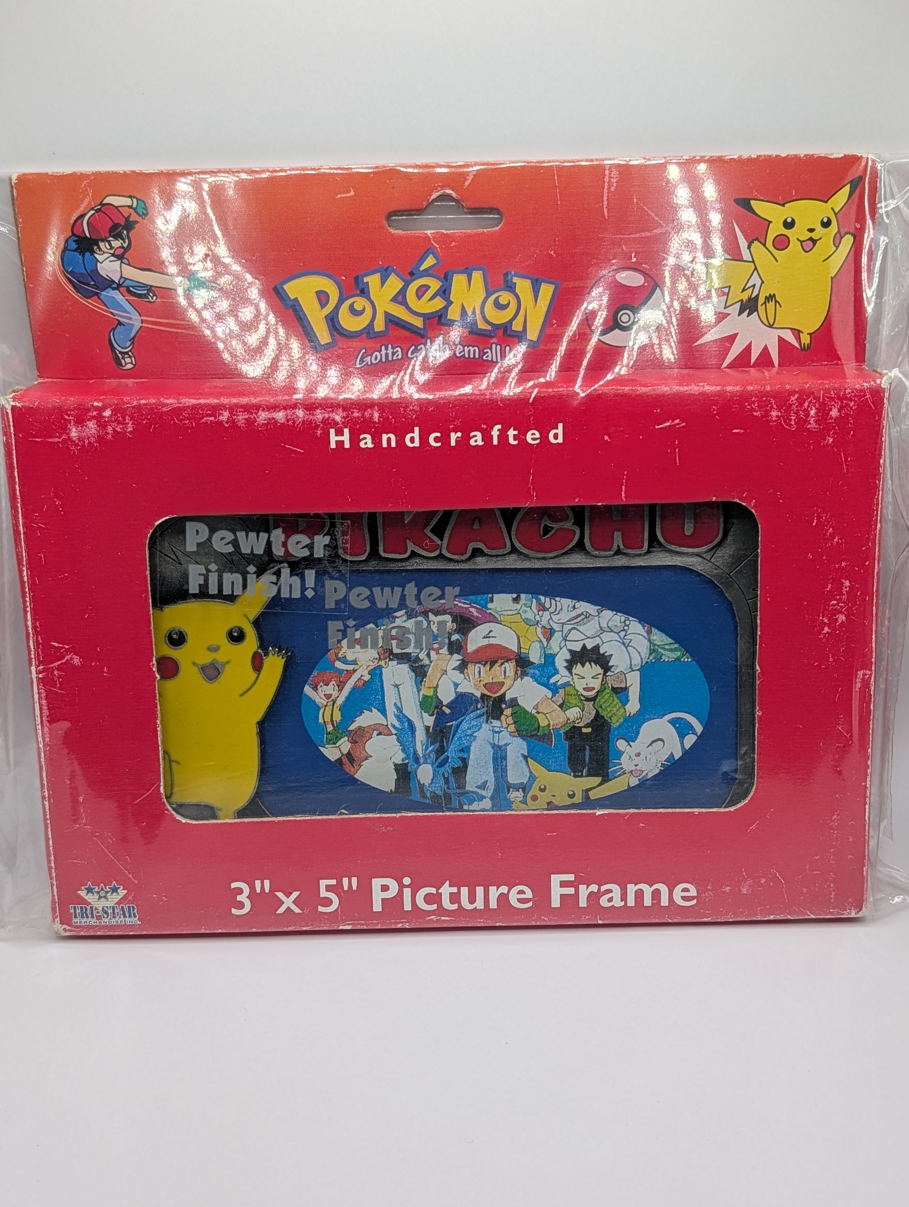 Vintage 1999 Pokémon Pewter Picture Frame – Official Nintendo Merchandise – New In Box